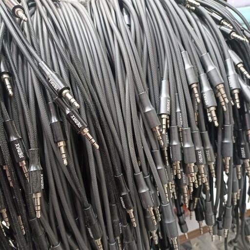 کابل AUX  پوست ماری سر فلزی (remax)